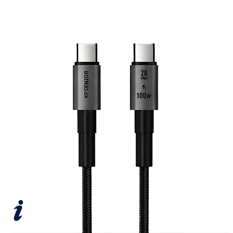 کابل دو سر تایپ سی 100 وات KF Senior مدل S-12